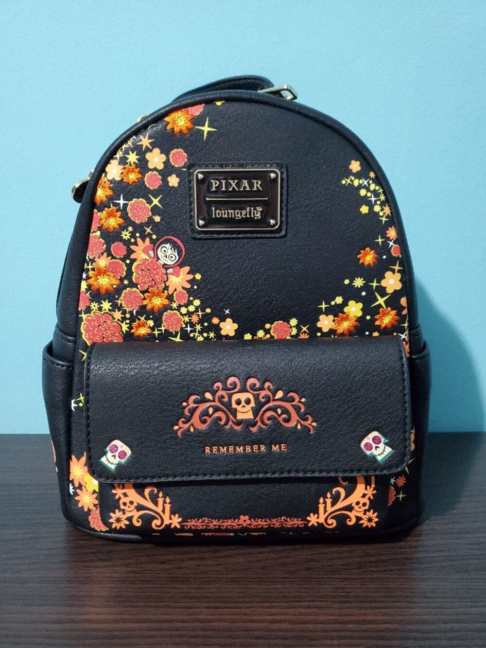 NWT Loungefly Disney Pixar Coco Remember Me Mini Backpack